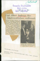 Carl Albert Anderson in concert with lawyer Eric Wennerholm. - Vintage Photograph