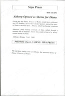 Princess Diana's family home opened up as a museum. - Vintage Photograph