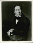 Danska fÃ¶rfattaren H.C. Andersen. - Vintage Photograph