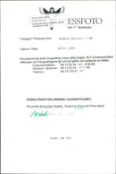 Nobel prize ceremony in the concert hall. On the stage King Carl Gustaf, Queen Silvia and Prince Bertil - Vintage Photograph