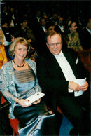 Göran Persson and his wife Annika at the award of the Nobel Prize in the Concert Hall. - Vintage Photograph