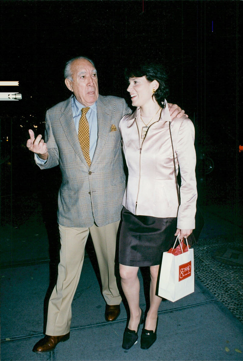 Actor Anthony Quinn and Kathy Benvin attend Cindy Adam's launch party for her new perfume Gossip - Vintage Photograph