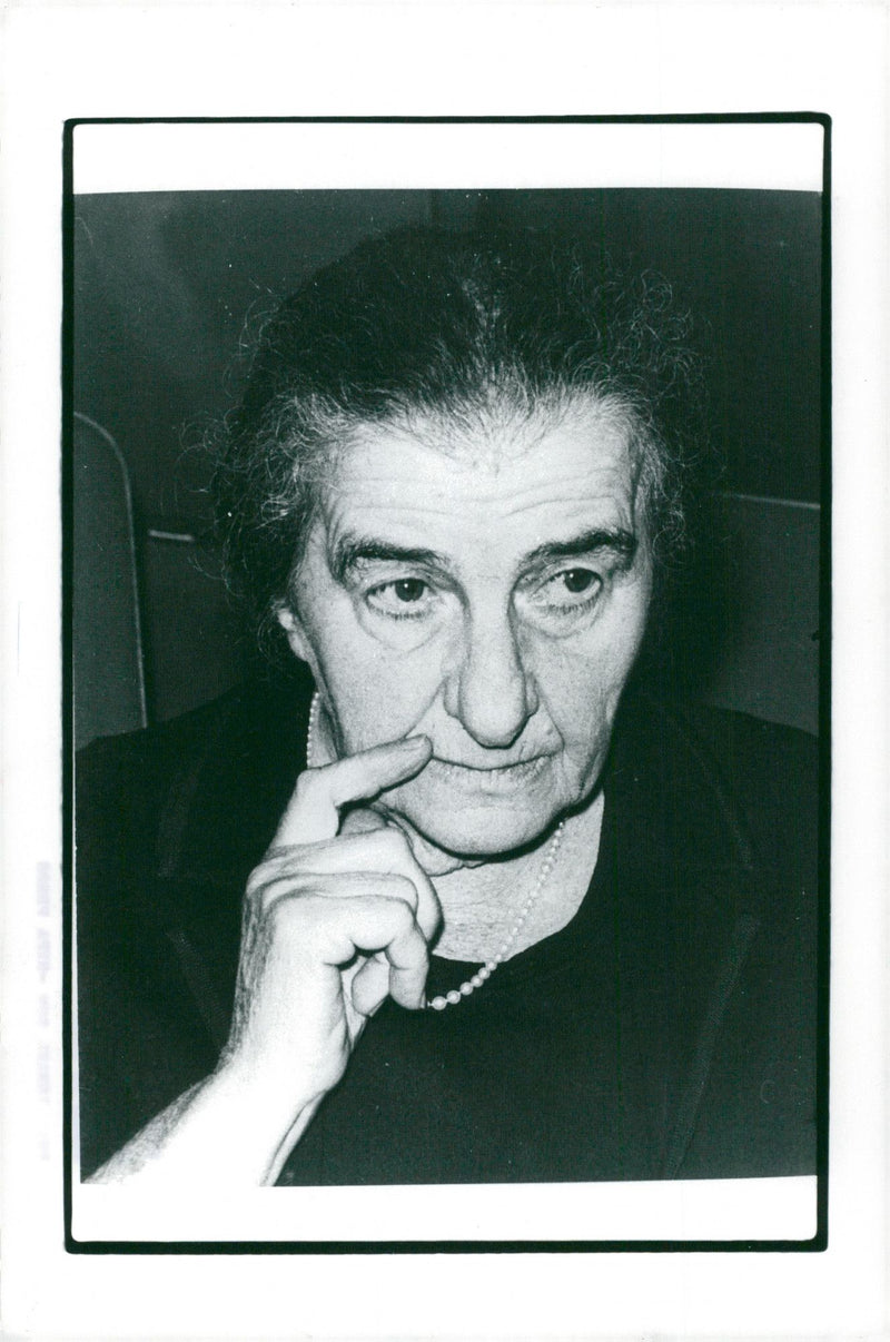 Golda Meir, politician Israel - Vintage Photograph