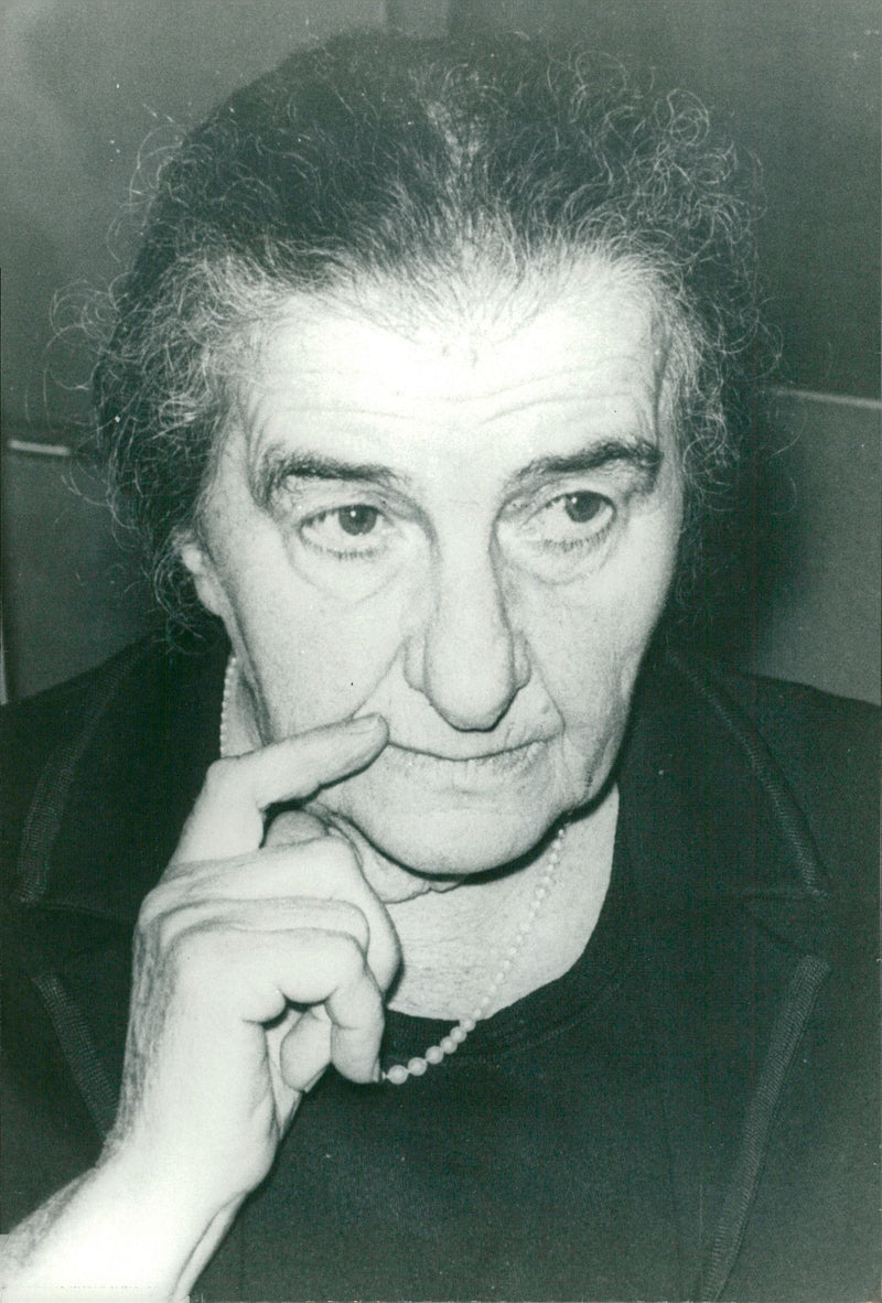 Golda Meir, politician Israel - Vintage Photograph