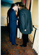 Prince Charles in concert with the singer Meat Loaf. - Vintage Photograph