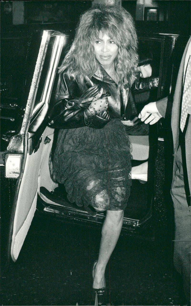 Tina Turner arrives to a Bowie concert at Wembley - Vintage Photograph
