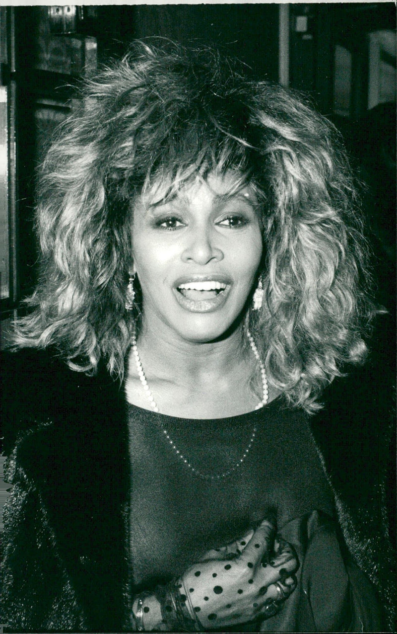 Tina Turner at the premiere of a musical at the London Palladium - Vintage Photograph