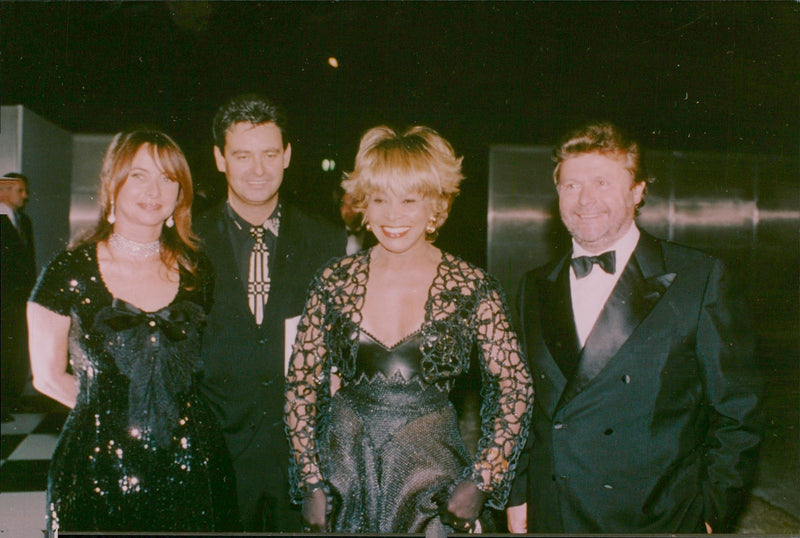 Madame Perrin, Erwin Bach, Tina Turner and Alain Dominique Perrin at Cartier&