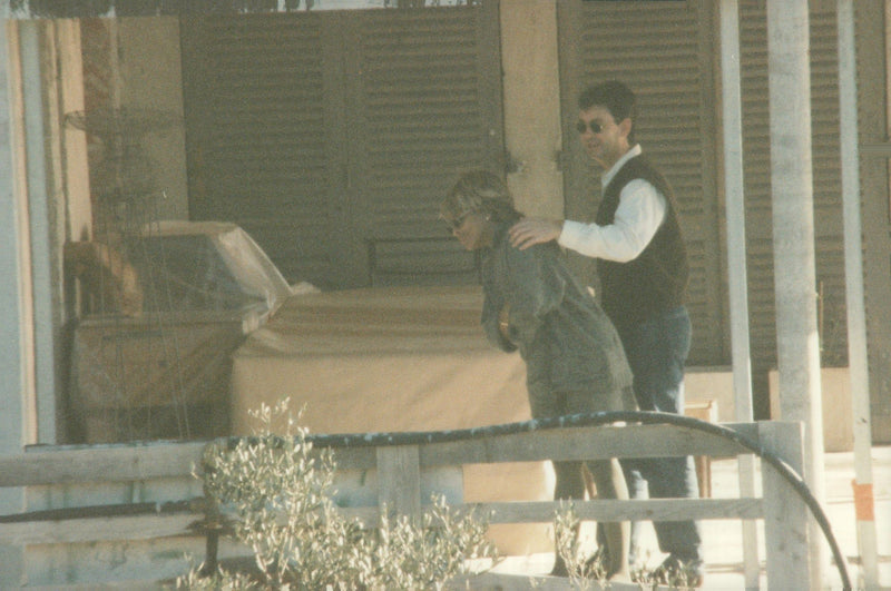 Tina Turner with Edwin Bach at his luxury villa in southern France - Vintage Photograph