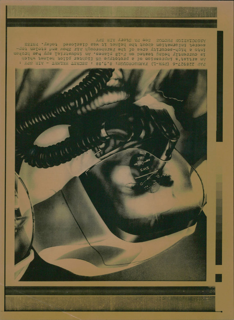 Secret Helmet air spy - Vintage Photograph