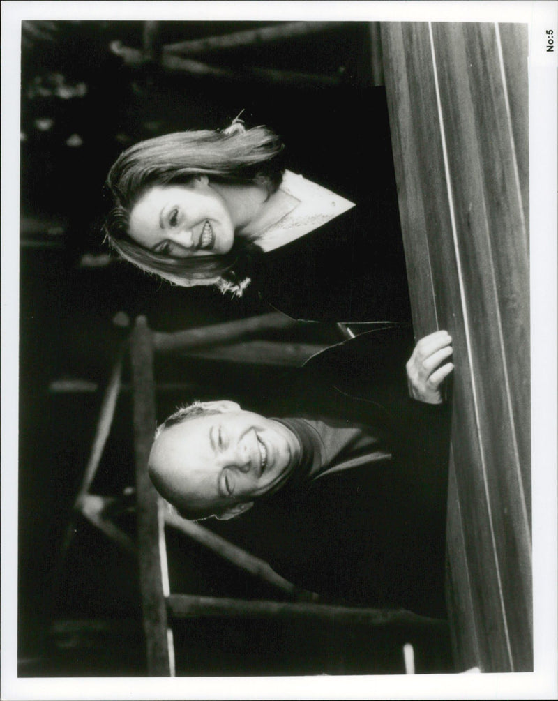 Wallace Shawn and Julianne Moore in Vanya on 42nd Street - Vintage Photograph