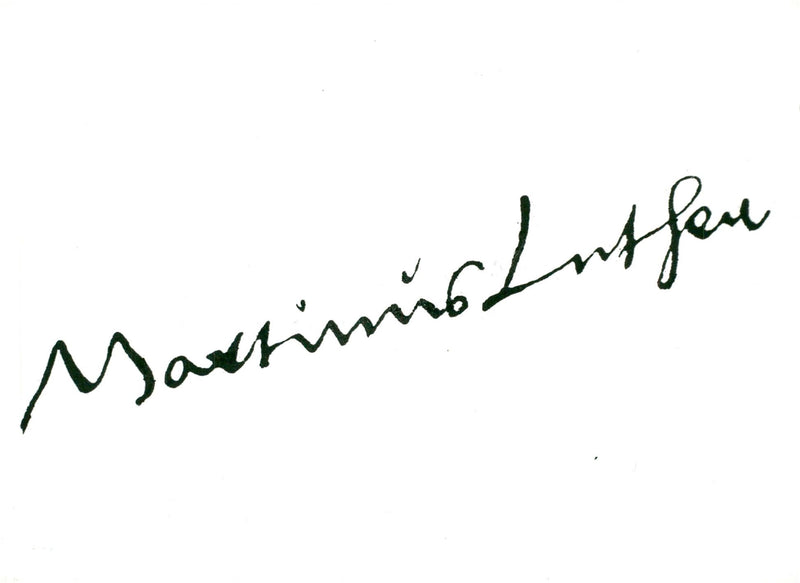 Martin Luther's signature - Vintage Photograph