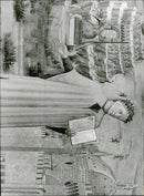 Etching depicting the poet Dante - Vintage Photograph