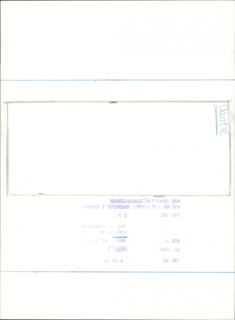 Etching depicting the poet Dante - Vintage Photograph