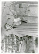 Etching depicting the poet Dante - Vintage Photograph