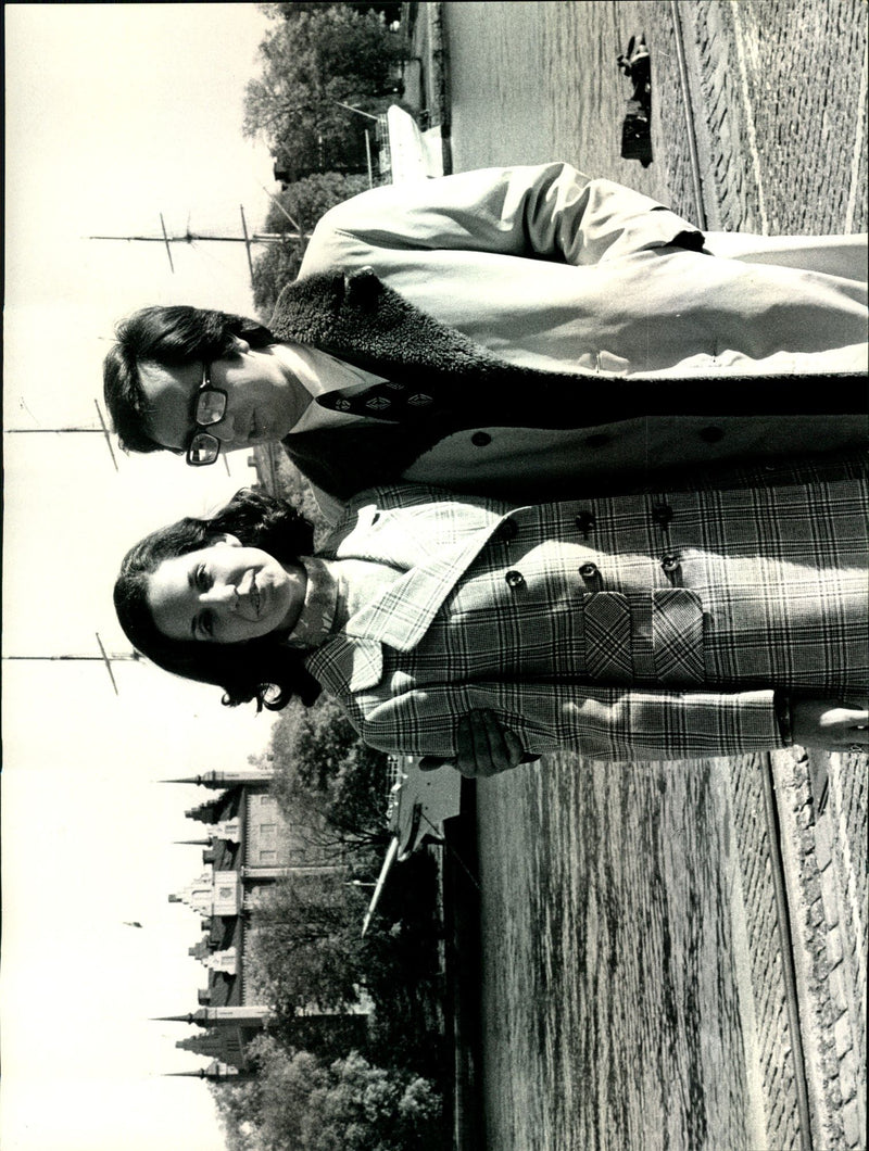Isabel Allende with her husband Luis Tambutti - Vintage Photograph
