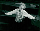 Mick Hucknall, lead singer in the band Simply Red - Vintage Photograph