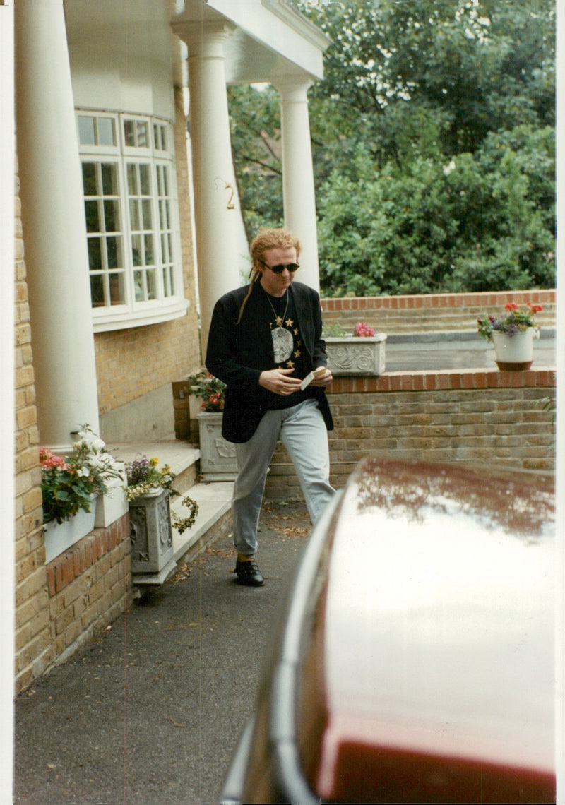 Mick Hucknall, lead singer in the pop band Simply Red - Vintage Photograph