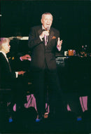 Frank Sinatra during a concert on the Exchange. - Vintage Photograph