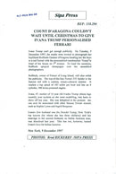 Ivana Trump receives red Ferrari from boyfriend Roffredo Gaetani - Vintage Photograph