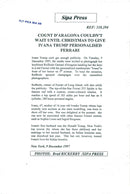 Ivana Trump gets a Ferrari with the number plate IVANA from boyfriend Roffredo Gaetani d'Aragona - Vintage Photograph