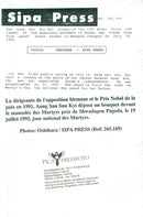 Politician Aung San Suu Kyi, Burma - Vintage Photograph