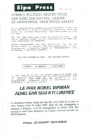 Politician Aung San Suu Kyi, Burma - Vintage Photograph