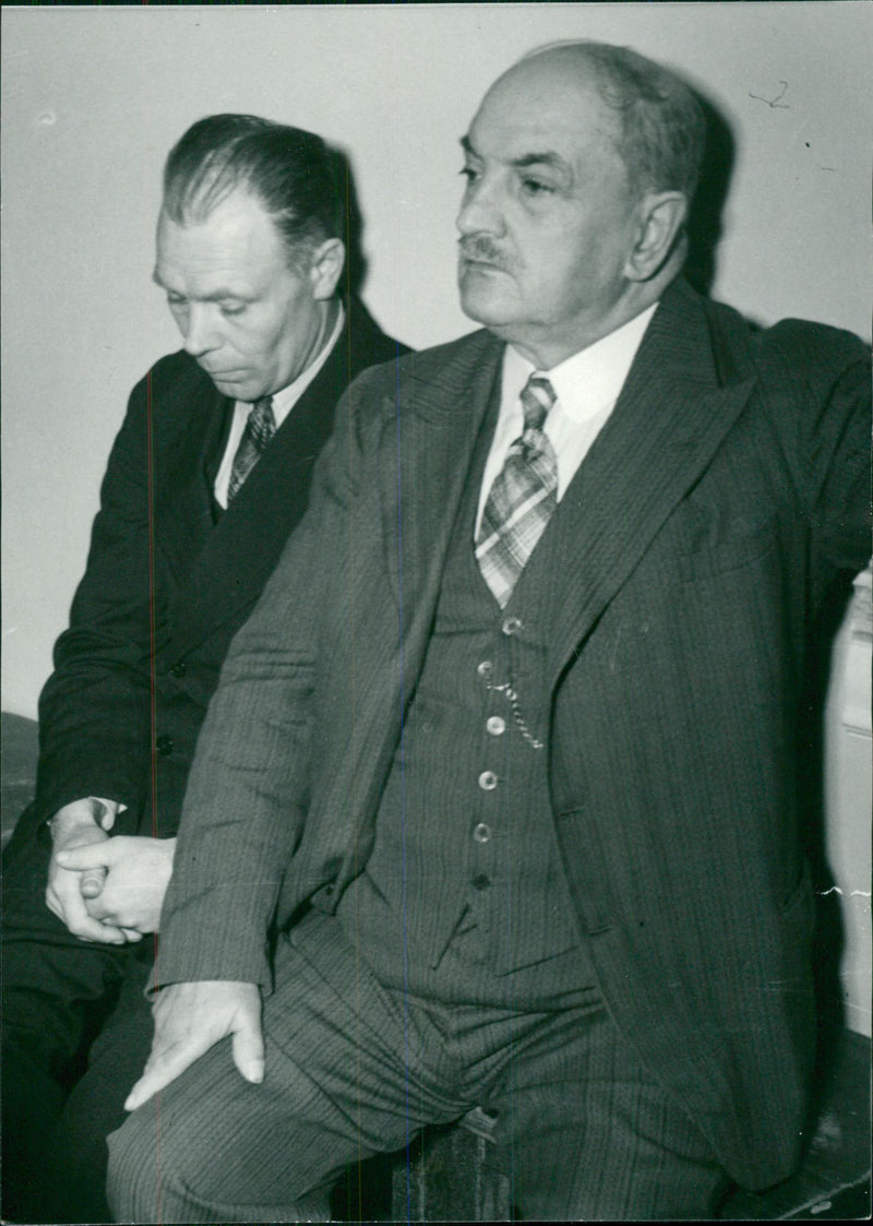 Nils Andersson, Miller, Esarp, convicted of murder, Esperian - 1 November 1947 - Vintage Photograph