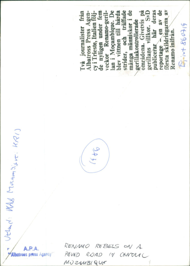 Renamo guerrillas in Mozambique - Vintage Photograph