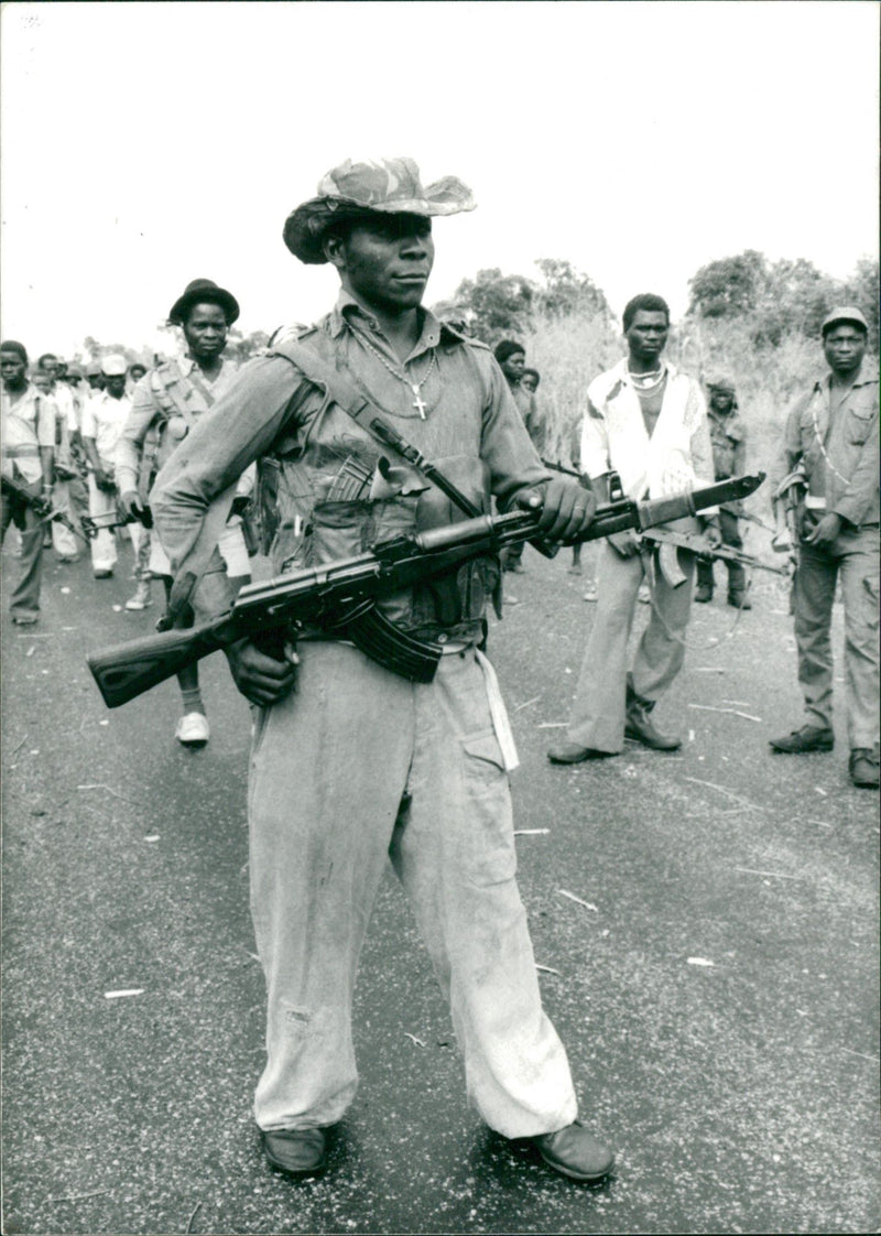 Renamo guerrillas in Mozambique - Vintage Photograph