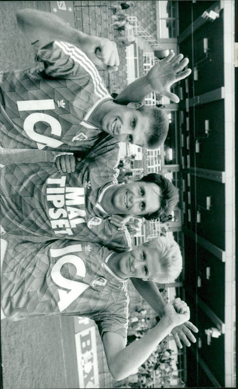 Football player in Halmstad BK - Vintage Photograph