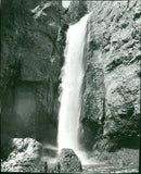 Yellowstone National Park: Tower Fall Waterfall - Vintage Photograph