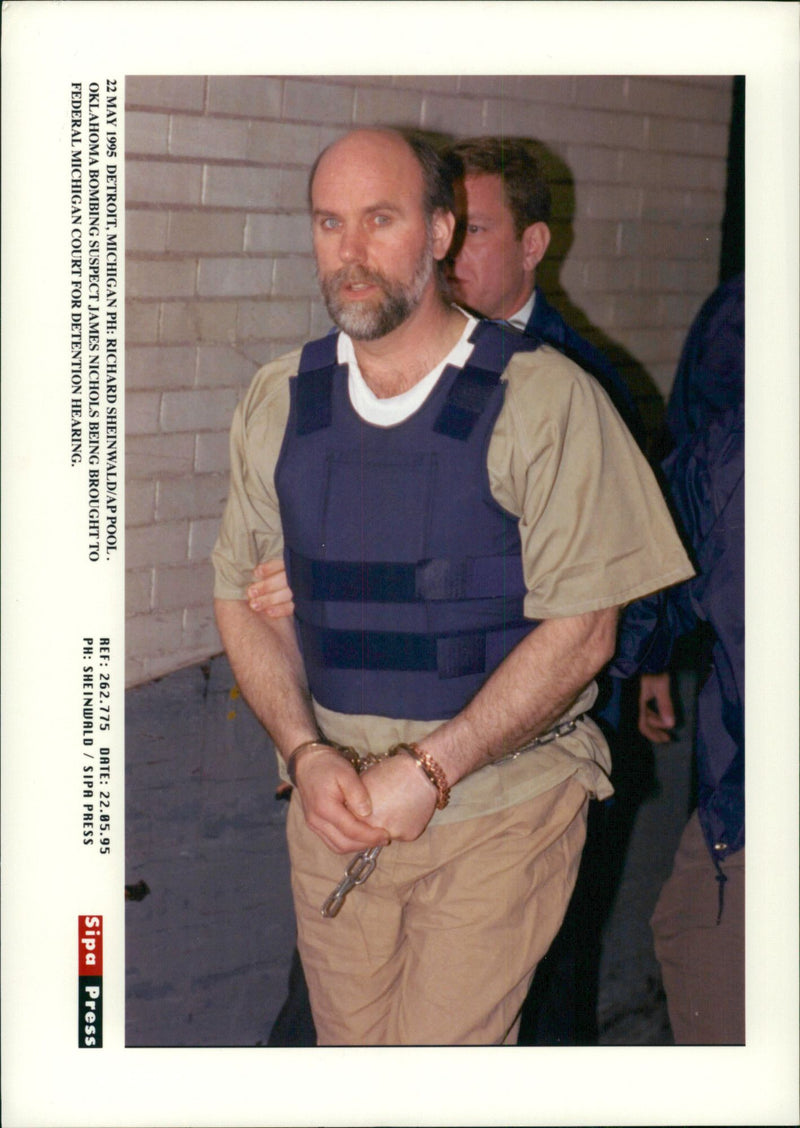 Suspected of Oklahoma City bomb massager, James Nichols - Vintage Photograph