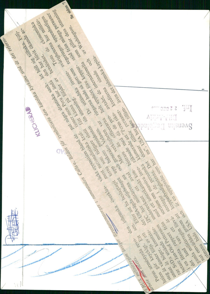 Perus military regime opens the Revolution Square - Vintage Photograph