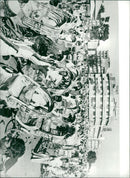 There are thousands of bike rickshaws in Dhaka. This picture is taken in Jinnah Avenue - Vintage Photograph