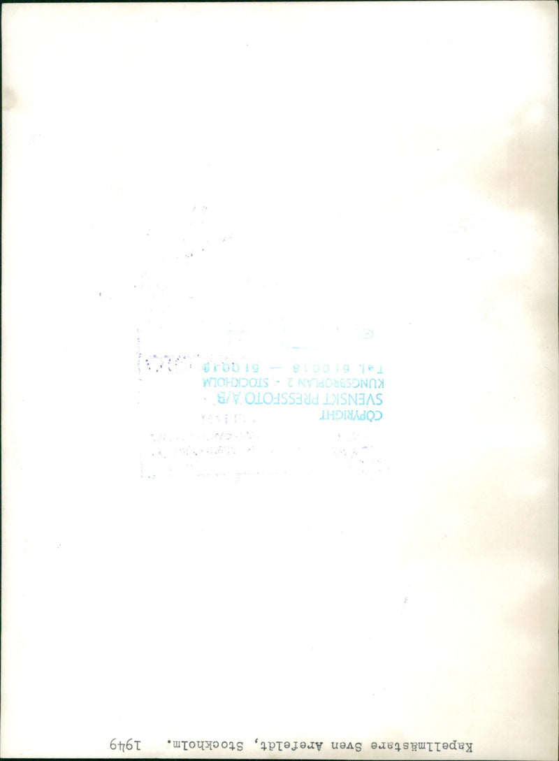 Musician Sven Arefeldt - Year 1949 - Vintage Photograph