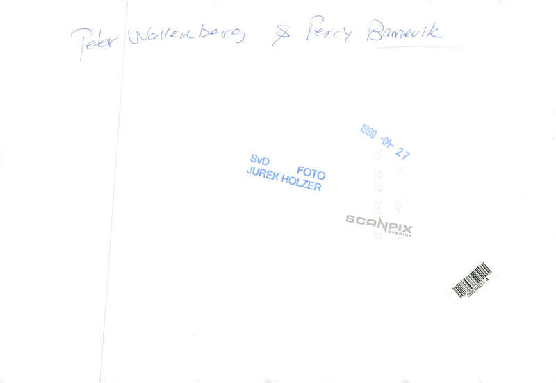 Percy Barnevik in concert with Peter Wallenberg - Vintage Photograph