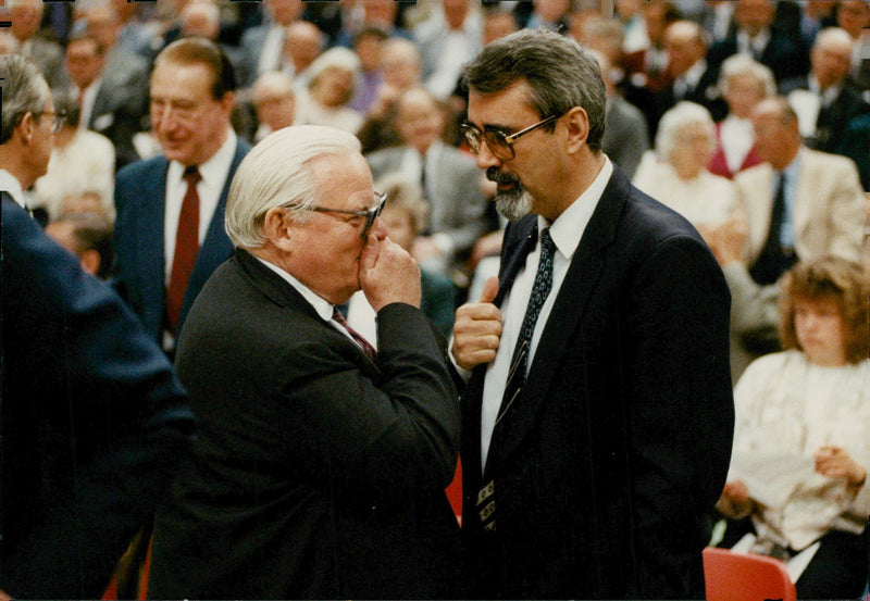 Percy Barnevik in concert with Peter Wallenberg - Vintage Photograph