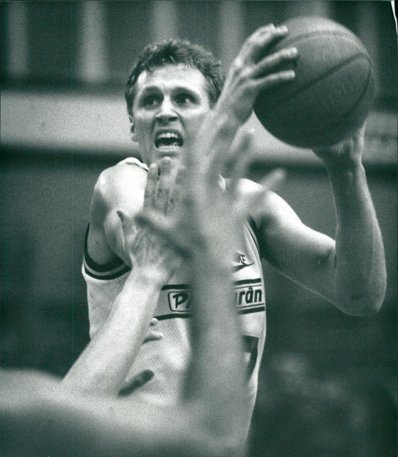 Basket player Olof Johnson - Vintage Photograph