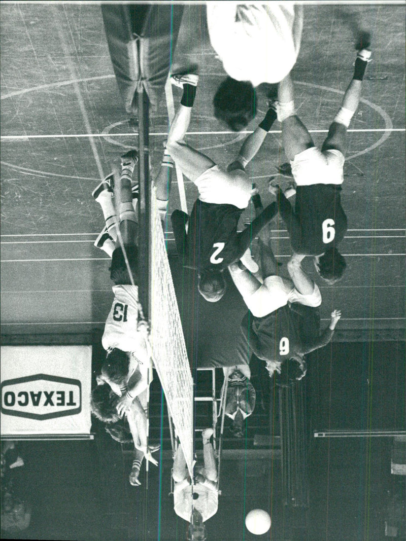 Volleyball, situation picture - Vintage Photograph