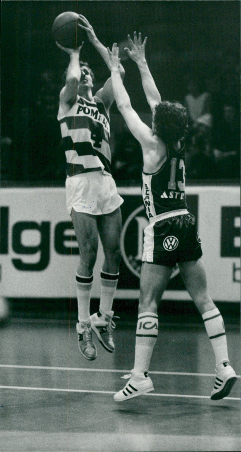 Mike Flynn, basketball player. - Vintage Photograph