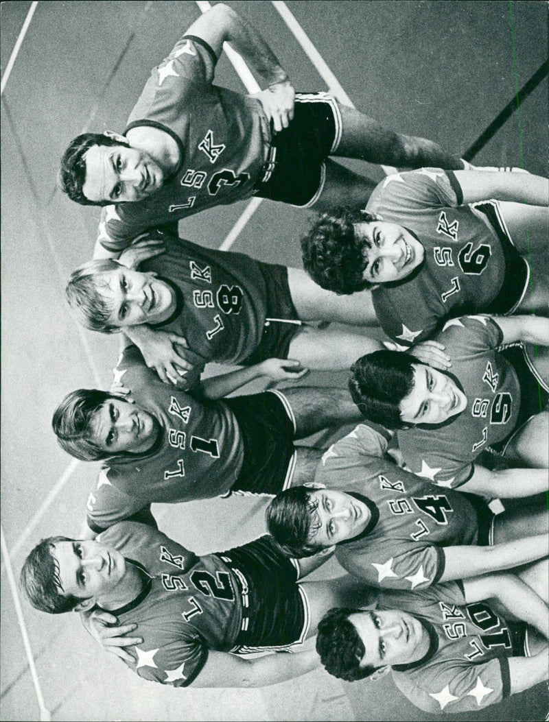 Lidingö volleybollag - Vintage Photograph