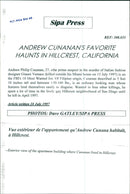 Picture from the murderer Andrew Cunanans apartment - Vintage Photograph