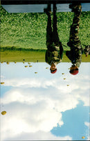 Prince Charles and Prince Andrew with war veterans - Vintage Photograph