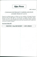 Fernando Carreira, who led the police to the late Andrew Cunanan, suspected of the murder of Gianni Versace - Vintage Photograph
