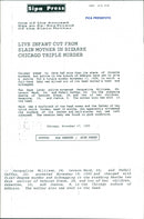 Caffey Fetish murderer at triple killings - Vintage Photograph