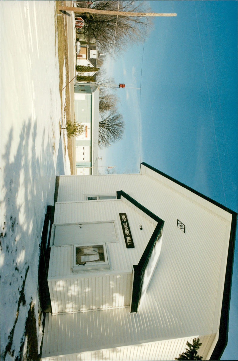 Hope, Michigan, the small town where the brothers Freeman were found after murder - Vintage Photograph