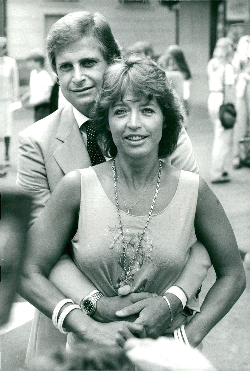 New musical on China with p. . Ulf Brunnberg and &quot;Lill-Babs&quot; Svensson - Vintage Photograph