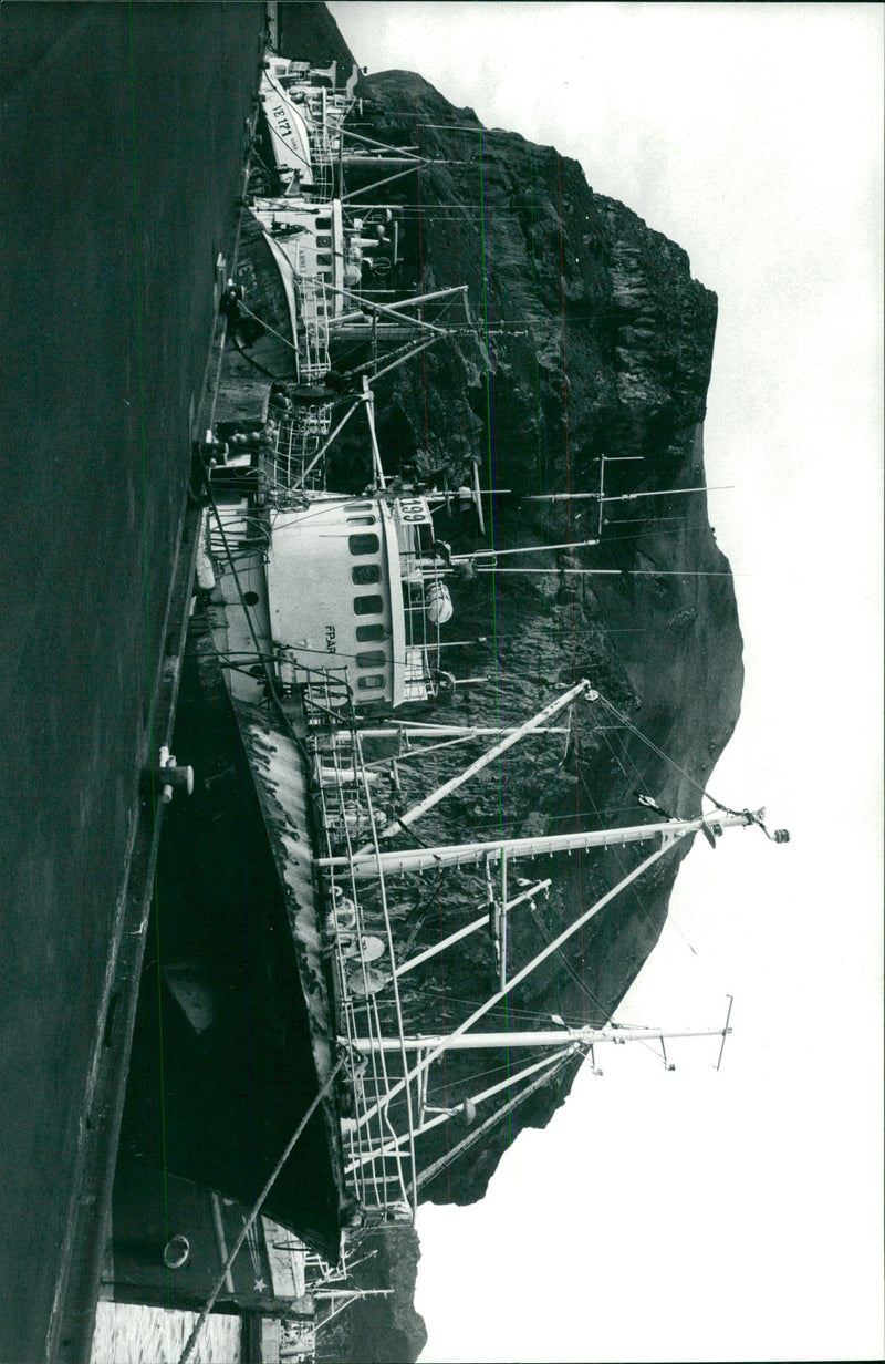 Båt- och fiskehamn i Reykjavik - Vintage Photograph