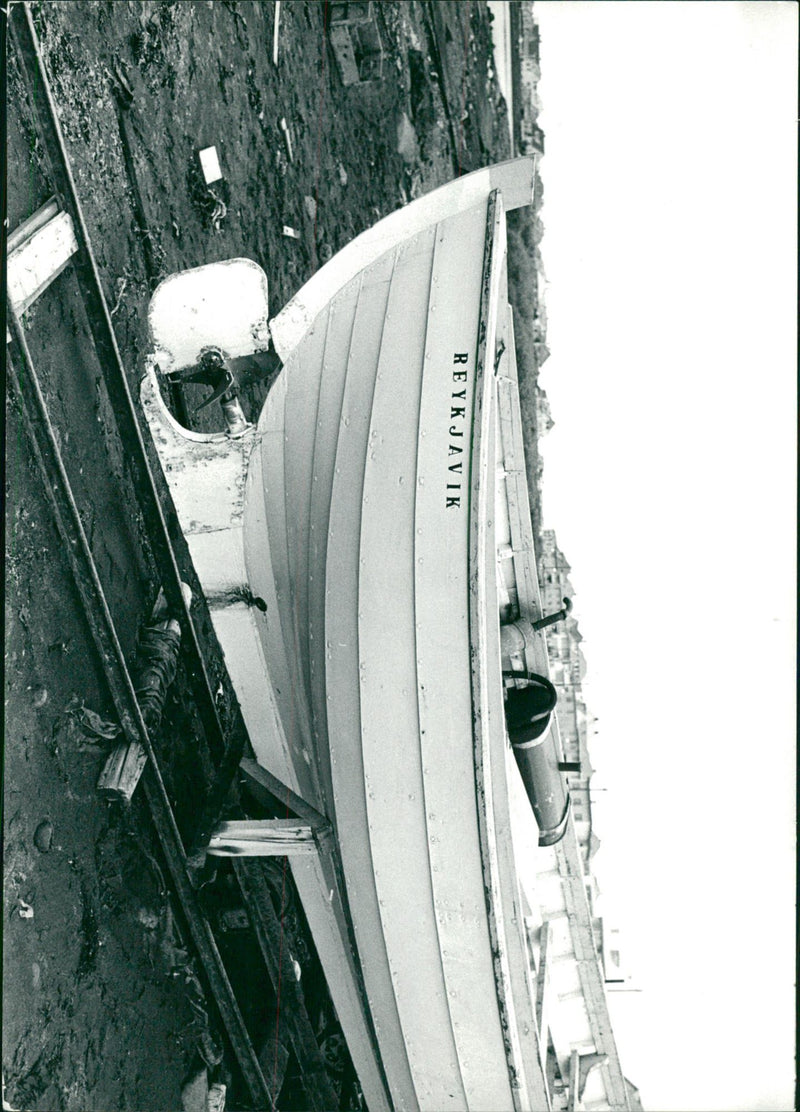 Fishing boat in - Vintage Photograph